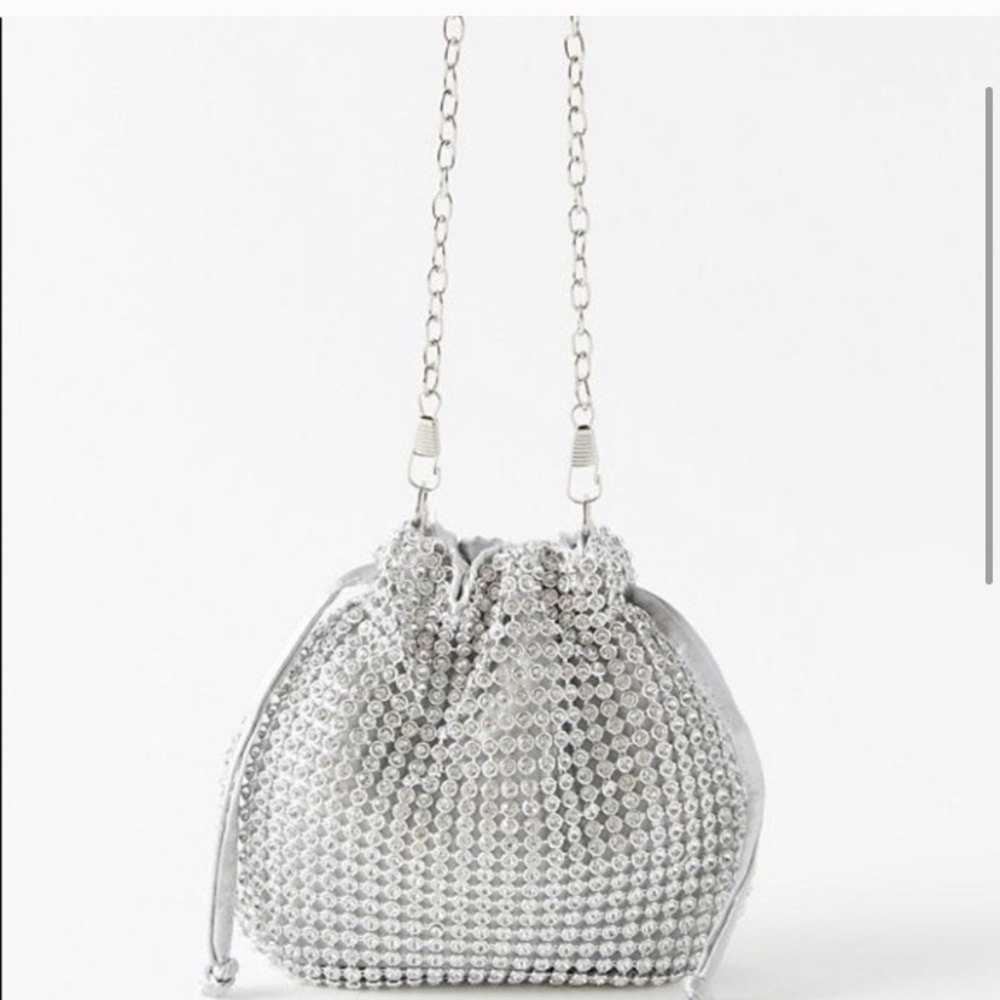 Urban Outfitters Rhinestone Diamond Bucket Bag